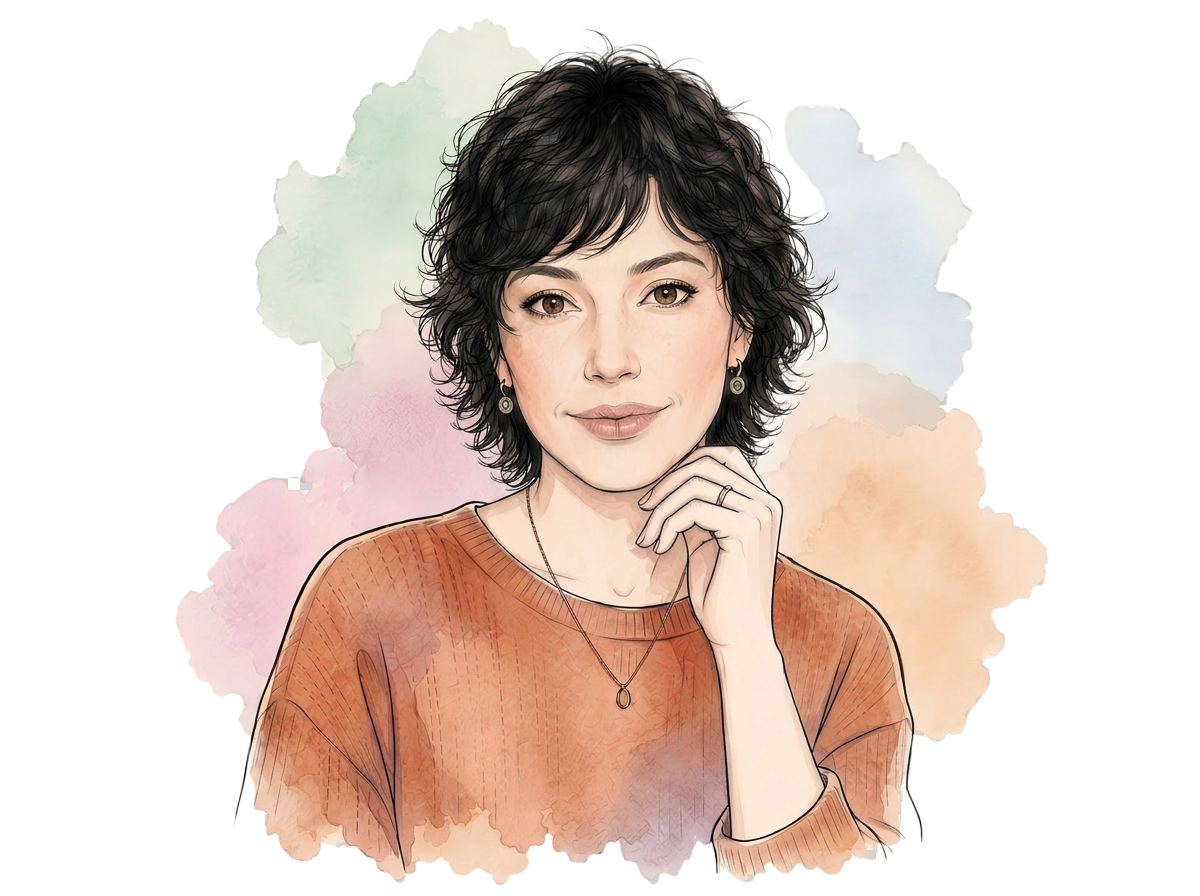 Aquarell-Porträt von Nina Rodenjohann